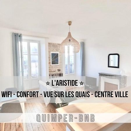 L'Aristide - Entre Gare Et Centre Ville - Vue Sur Les Quais Quimper Esterno foto